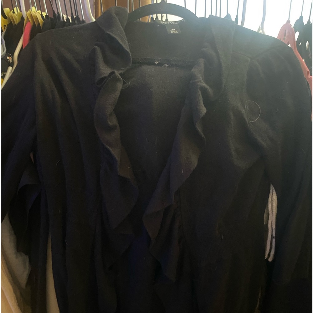 White House Black Market Black Cardigan